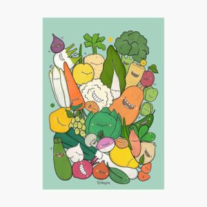 Fruits et légumes Octobre (A4)